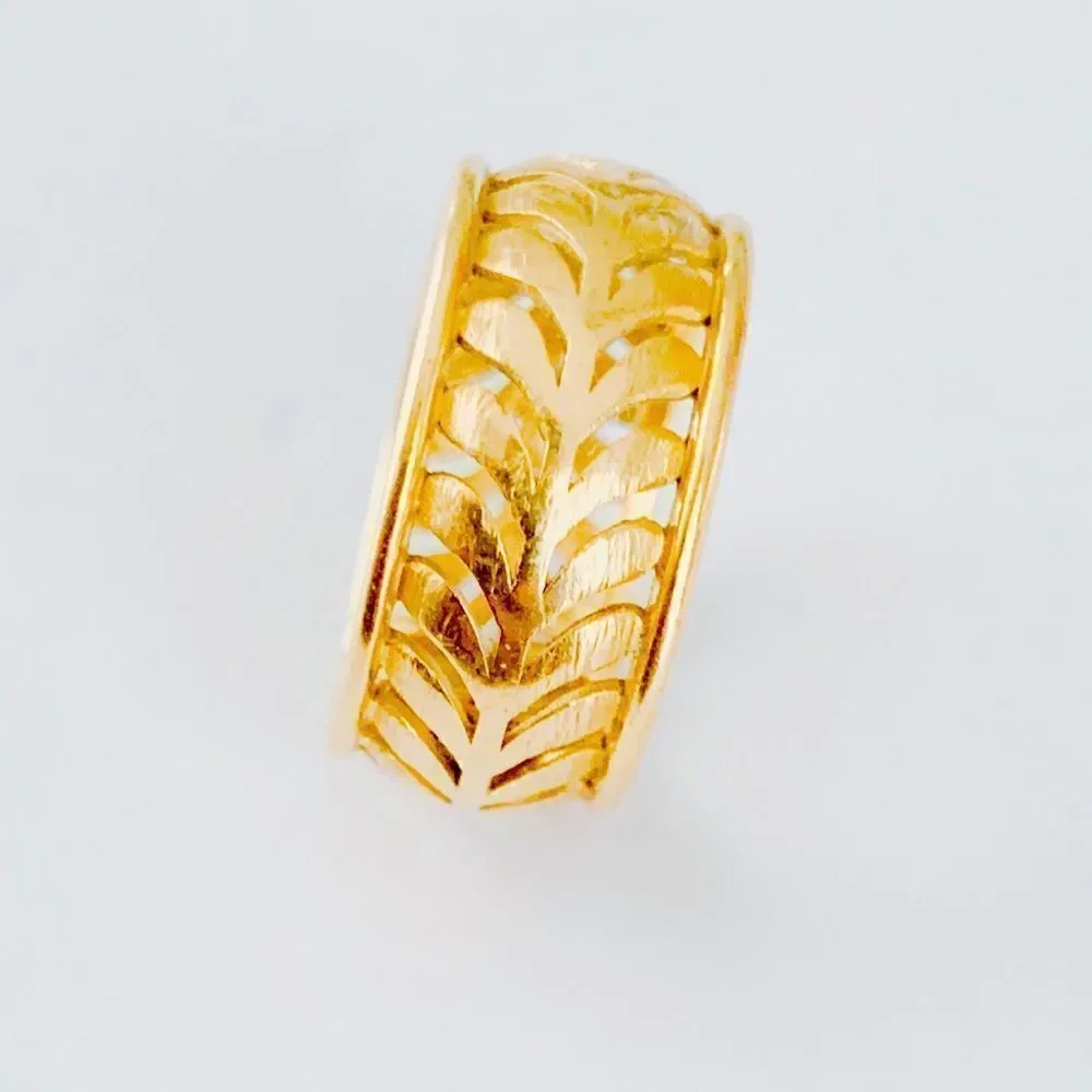 Vintage Tiffany & Co. 18K Villa Paloma Palm Ring - Picture 12 of 16
